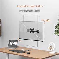 GRIFEMA Monitor Wandhalterung 10-27 Zoll, Schwenkbar, VESA 100x100/75x75mm – Ansicht 4