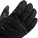 Swany Women's LaVie Snow Sports Warm Waterproof Breathable Insulated Ski Leather Winter Gloves w/Soft Plush Micro-V Lining, Black/White, Medium