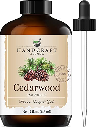 Handcraft Cedarwood Essential Oil - 100% Pure And Natural - Premium Therapeutic Grade With Premium Glass Dropper - Huge 4 Fl. Oz #TOP7