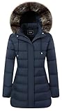 TYBBNY Women's Winter Coat Waterproof Long Puffer Jacket with Detachable Hood-Thermal Insulated Parka, Fleece Lined for Extreme Cold, Daily Commute & Outdoor