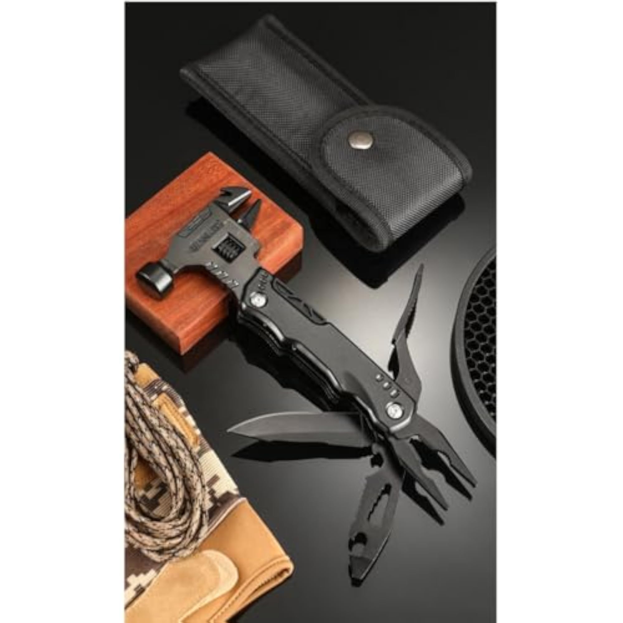 Tool Camping Accessories 16 in 1 Survival Gear, Unique Gadgets