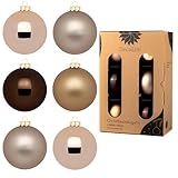 DecoLite: Christbaumkugeln aus Glas Ø 10 cm (6 Stück) - Lounge - matt/glänzend