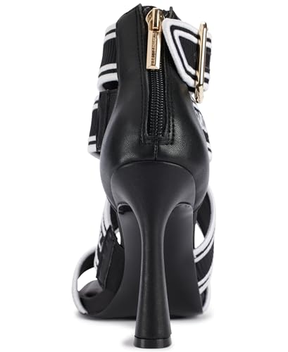 KARL LAGERFELD Women's Careliz Ii Strappy Heeled Stiletto with Logo Sandal3