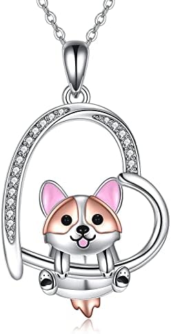 Penguin/Guinea Pig/Flamingo/Red Panda/Hippo/Cat/Duck/Koala/Bear/Panda/Axolotl/Red Cardinal Necklace Penguin Gifts 925 Sterling Silver Hugging Penguins Cute Animal Jewellry for Women Sister