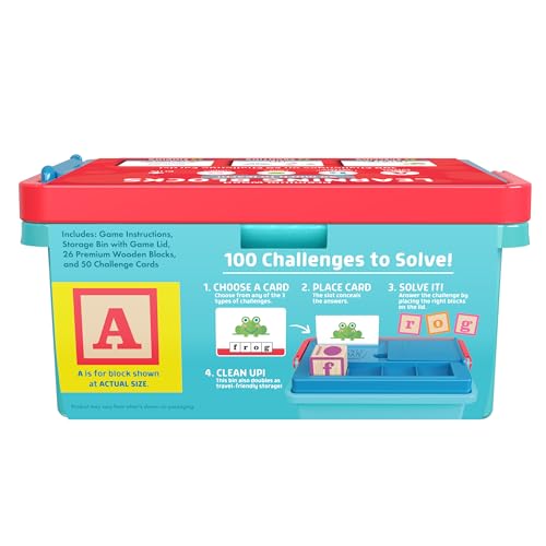 Chuckle & Roar - Learning Blocks: Alphabet Blocks & Learning Flashcards - Educational Learning Activity for preschoolers - Fun and Engaging for Toddlers - Storage Bin Included for Easy cleanup - Thumbnail 6