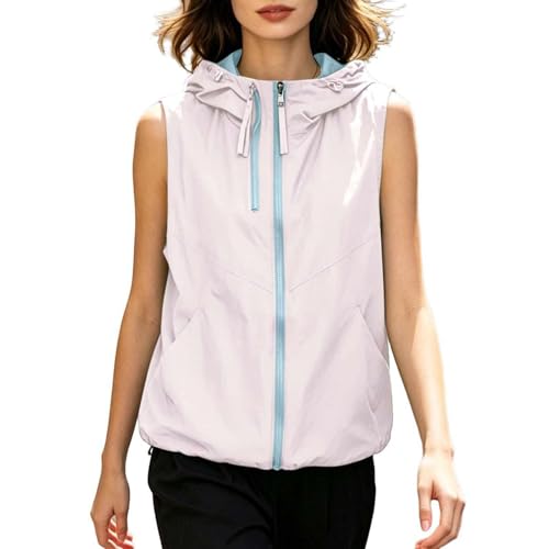 Gilet réversible pour femme sans manches pliable veste chaude unie