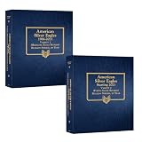Whitman US American Silver Eagle Coin Album Two Volume Set Starting 1986#3395 and #4898