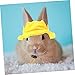Happyyami Pet Hat Decoration Set Rabbit Cosplay Hat Bunny Costumes Adorable Comfortable Rabbit Accessories
