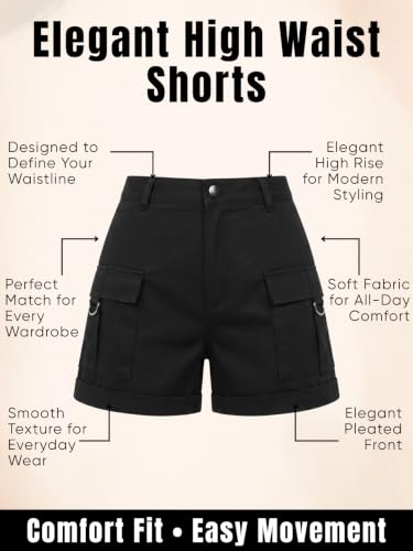 Image of GRECIILOOKS Women's Casual Knee Length Shorts,Casual Relaxed Fit Summer Shorts for Women & Girls | Comfortable Everyday Wear | Available in Plus Sizes