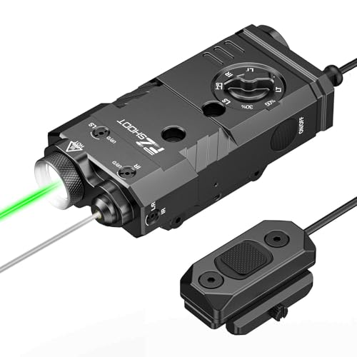 EZshoot 1600 Lumens Rifle Light Laser IR 3-in-1 Combo, Ar Light Laser Combo Magnetic Rechargeable...