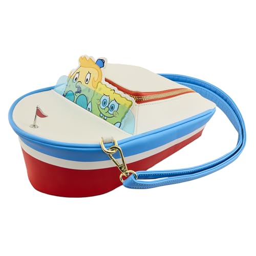 Loungefly Nickelodeon: Spongebob SquarePants 25th Anniversary - Spongebob and Mrs. Puff in Boatmobile Crossbody Purse, Amazon Exclusive3