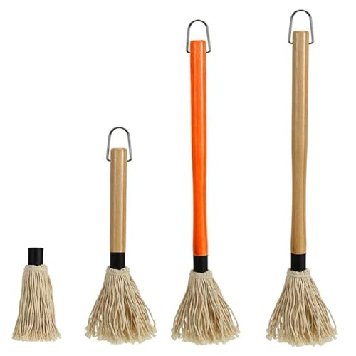 1 Set Pastry Brush With Wood Handle,Grilling Brushes,Wooden Grill Tool Set,BBQ Accessories And Grill Tools,BBQ Brushes For Sauce,camping Essentials For Outdoor Activities