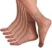 Florboom Womens Sheer Ankle Pantyhose Hosiery Transparent Silk Socks 5 Pack