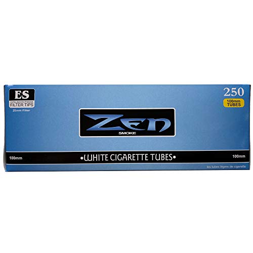 Zen Cigarette Tubes | Light | 100'S | 2 Pack | 500 Tubes | Includes American Rolling Scoop Card #TOP1