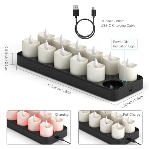 Yme LC003RS Rechargeable Tea Lights Candles thumb #3