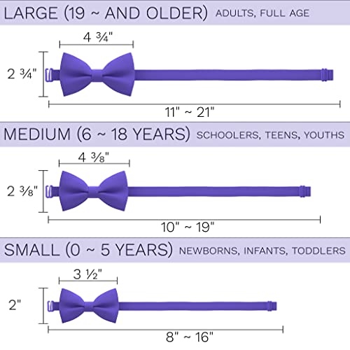 Image of Bow Tie House Mens Bowties Pre-tied Shape Clip on Bowtie Solid Men Formal Wear for kids, baby boys, toddler any age bow ties