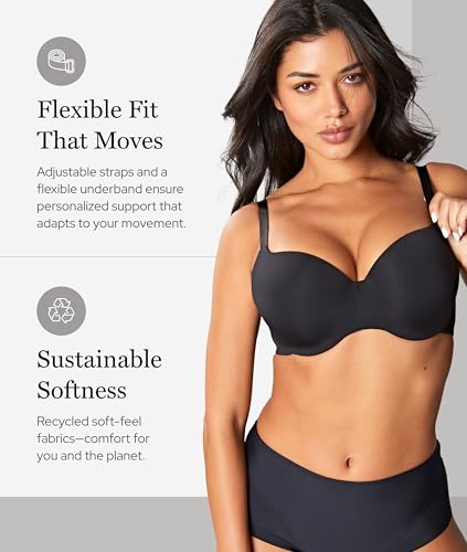 Panache Women's 365 T-Shirt Bra | Comfortable Everyday Bra, Lightly Padded Underwire, Smooth & Flexible Fit for All-Day Wear3