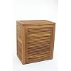 The Original Nila Teak Wall Hugging Louvered Large Hamper 416