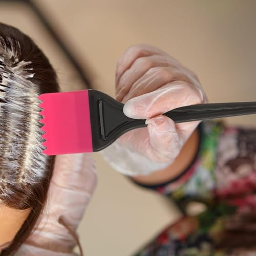 Cepillo para teñir cabello de silicona reutilizable juego de 2 piezas para tinte uniforme 7
