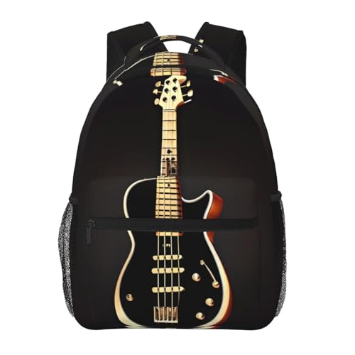 Sac à dos ordinateur portable guitare noire le cadeau idéal pour étudiante infirmière