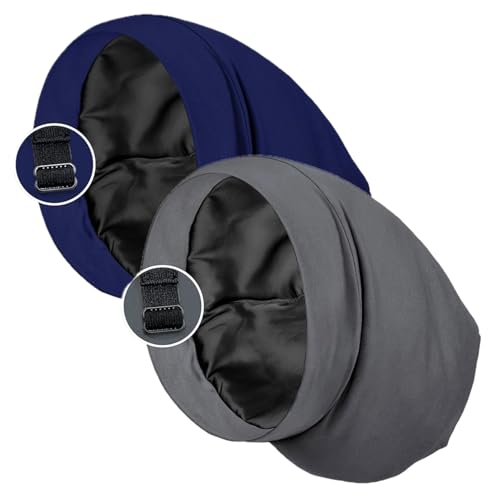 Jemis Skullies Beanies Thin Bonnet Cap Autumn Casual Beanies Hat (2PSX Dark Blue Grey)