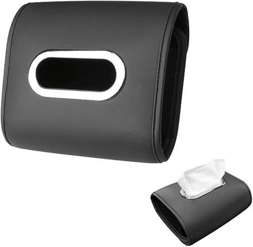 FDEETY Eleganter Gewölbter Auto Taschentuchbox Halter Kosmetiktücherbox Serviettenetui Tücherbox Taschentuchtasche Aufbewahrungsbox Fahrzeugzubehör Innenausstattung