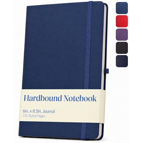 Journal de qualité Cool Jazz Eccolo marine 15,2 x 20,3 cm Bc401l