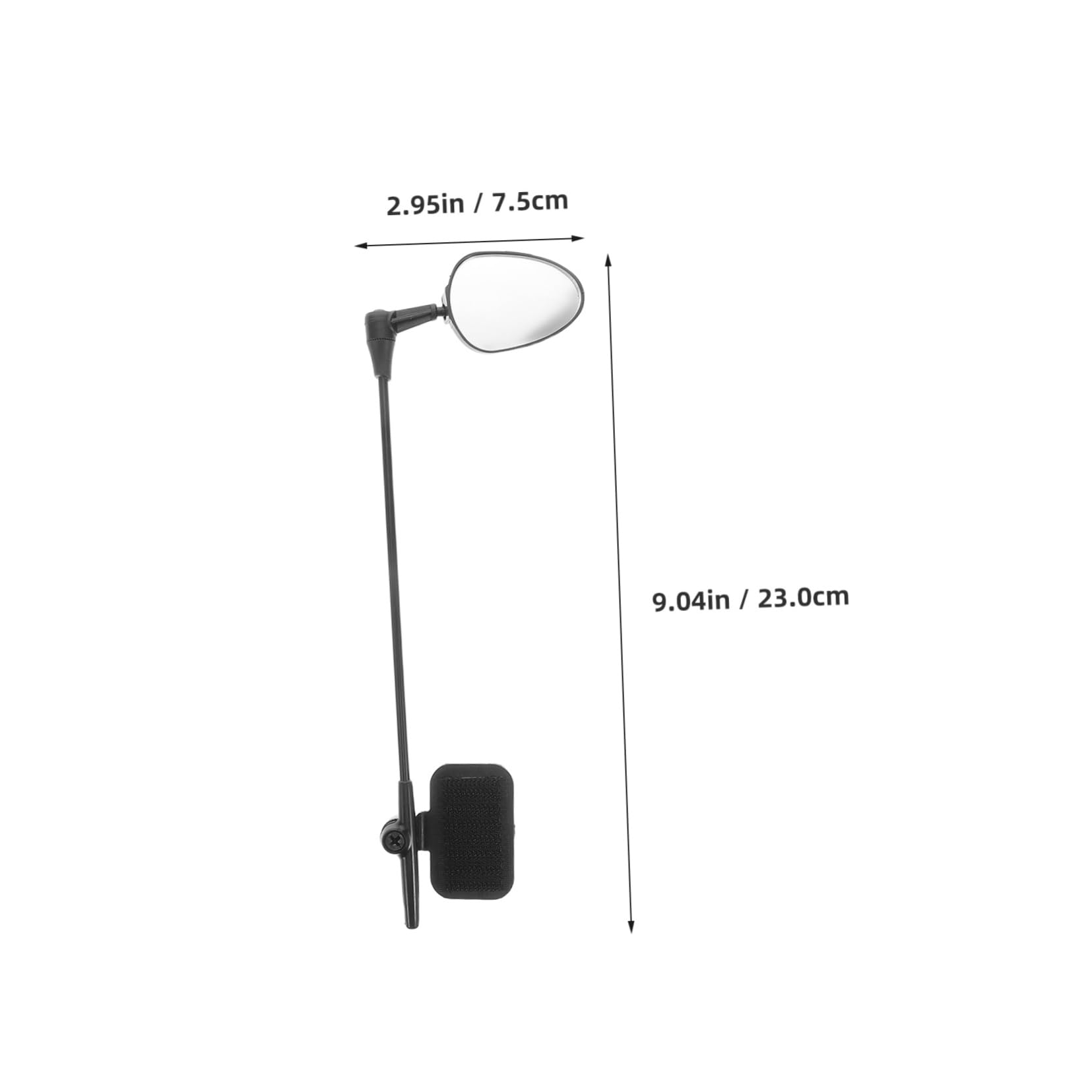 STOBAZA Portable Rearview Mirror for Motorcycle Bicycle High Definition Safety Mirror for Visibility Cycling Outdoor Activities