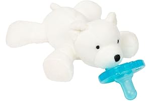 Wubbanub Infant White Polar Bear Pacifier: The Soothing Solution for Baby's Teething Needs