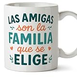  Mugffins mug amitié avec texte Las amigas son la familia que se elige en Espagnol 330 ml 11 oz  Cadeau original copine  BFF v2
