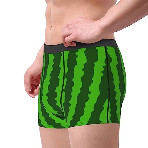Watermelon Green Stripes Men's Underwear Boxer Briefs Regular Sport Mens Boxer Briefs Underwear Men3