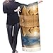 lsnFNN Egyptian Pyramid in Desert Print Cashmerette Fringed Scarf for Women â€“ Soft Long Wrap Shawl, Warm Fall Winter Fashion Accessory