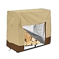Cozzka 3ft Outdoor Firewood Log Rack Cover Heavy Duty Waterproof Protection Cover for Outdoor Fire Pit Fireplace Logs Holder(Log Rack Not Included)