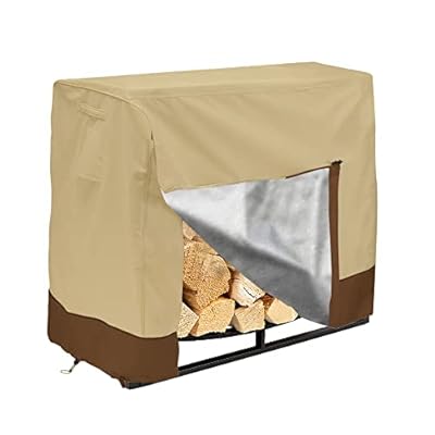 Cozzka 3ft Outdoor Firewood Log Rack Cover Heavy Duty Waterproof Protection Cover for Outdoor Fire Pit Fireplace Logs Holder(Log Rack Not Included)