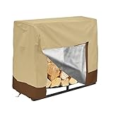 3ft Outdoor Firewood Log Rack Cover Heavy Duty Waterproof Protection Cover for Outdoor Fire Pit Fire