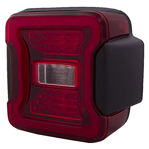 HEADLIGHTSDEPOT LED Tail Light Compatible with Jeep Wrangler 2018-2019 w Blind Spot Detection Includes Right Passenger Side Tail Light