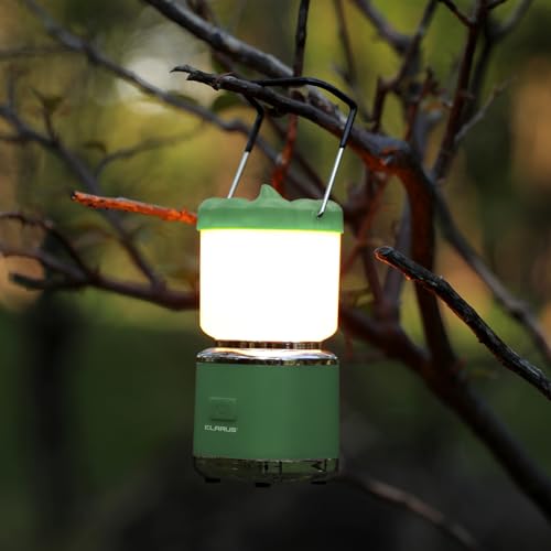 Luminosità sufficiente: Questa luce da campeggio ha 2 temperature di colore e 5 livelli di uscita con 300LM. Dotate di un'illuminazione a 360°, le luci LED senza sfarfalli con un diffusore morbido riducono l'affaticamento degli occhi, proteggono la vista e forniscono un'esperienza di illuminazione più confortevole.