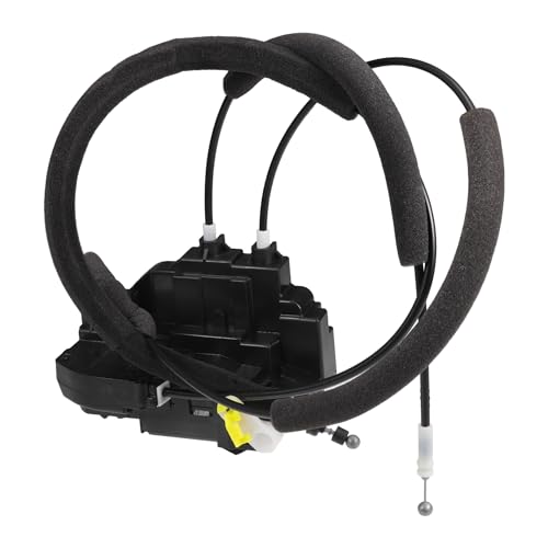 Image of X AUTOHAUX Replacement Front Left Driver Side Power Door Lock Actuator Motor with Cable for Nissan Titan 2005-2012 Door Latch Actuator Assembly Replace No.80500ZH200 Black