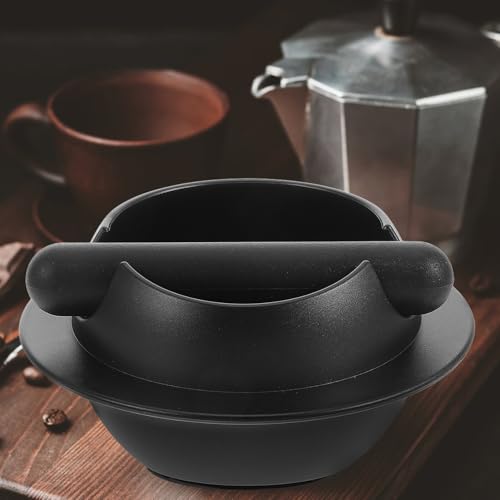 Boîte à expresso grosse capacité robuste en abs noir mat Mipcase accessoire de comptoir