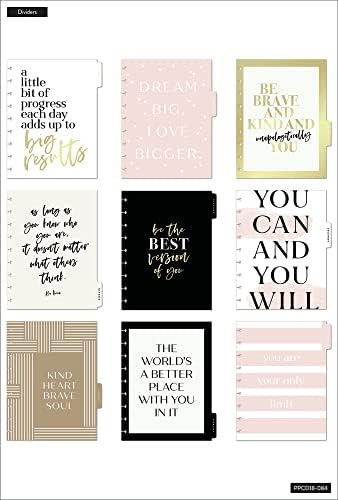 The Happy Planner Daily 18 Month Diary Planner  July 2022  December 2023  Daily, Weekly & Monthly Disc-Bound Pages  Vertical Layout Blushin' It Theme  Classic Planner 9.75 x 8.75