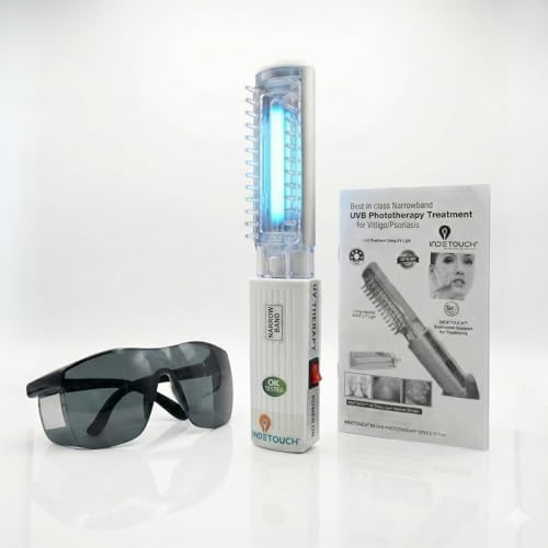 NBUVB Phototherapy Handheld Device | 5 YEARS WARRANTY | Light Therapy Treatment For Skin Problems Psoriasis, Vitiligo, Eczema, Dandruff | Inbuilt CE Certified NBUVB 311nm Lamp | Consultation On Request