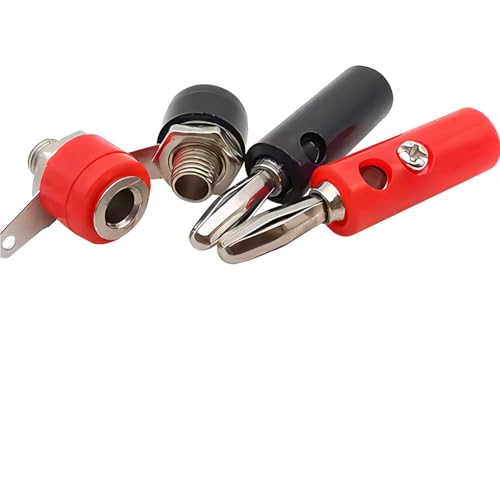 Paquete de 10 conectores banana macho y hembra de 4 mm miniatura 3