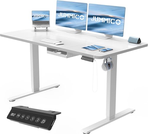 JUMMICO Scrivania Regolabile 140x60cm