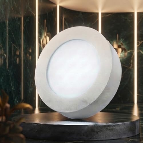 Image of Instapower Aluminium Surface Ceiling Light Ultra Slim Round LED Downlight 2-Year Warranty (Cool White-8W)