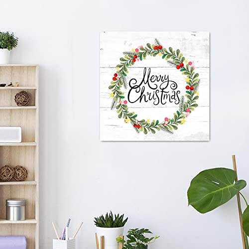 Panneau mural en bois Merry Christmas pour transformer un mur vide en espace de fête chaleureux