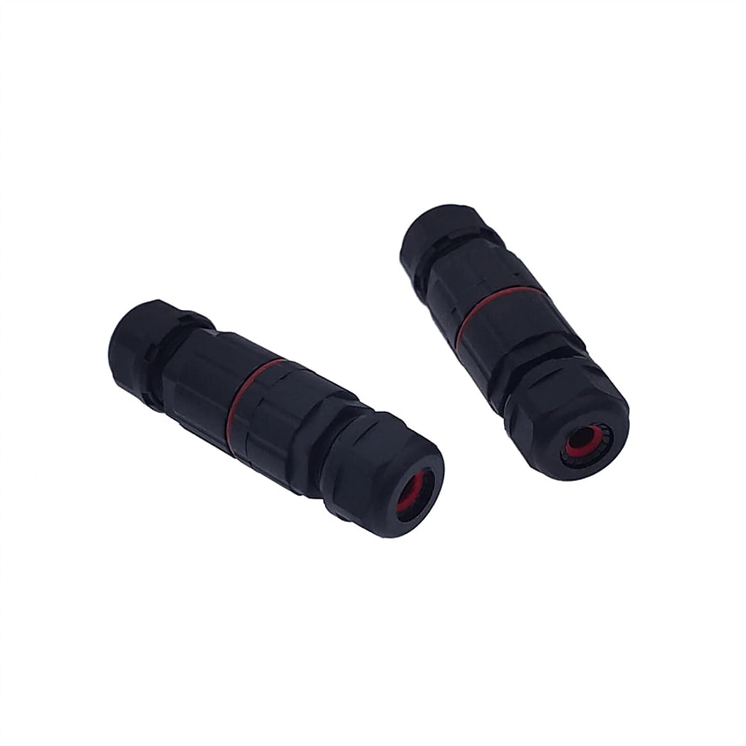 IP68 Connector M12 2pins Butt Plug Welding Free Flame Retardant Nylon Aviation Connectors 5Pcs