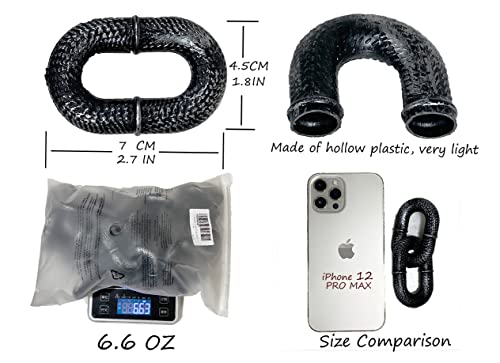 Kawagogo Funny Dog Leash,Dog Toy,Plastic Material,Very Light, Imitates Iron Chains,For Small Dogs Cats Puppies Only,Comes With A Puppy Collar,Chihuahua Teddy Poodle Papillon #TOP4