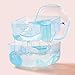 YANDY Denture Bath Box Cup, Complete Clean Care for Dentures, Clear Braces, Mouth Guard, Night Guard & Retainers