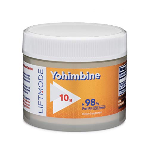 LiftMode Yohimbine HCL Powder Supplement - Fat Burner Supplement Plus Increased Energy and Libido, Yohimbe Bark Extract | Vegetarian, Vegan, Non-GMO, Gluten Free - 10 Grams (400 Servings) LiftMode Yohimbine HCL Powder Supplement - Fat Burner Supplement Plus Increased Energy and Libido, Yohimbe Bark Extract | Vegetarian, Vegan, Non-GMO, Gluten Free - 10 Grams (400 Servings)