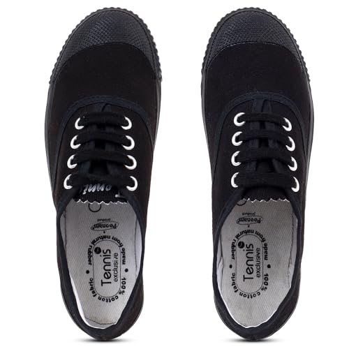 Image of SCHOOL BIRDS Tennis Shoe for Adult Boys and Girls | PT Canvas Uniform School Shoe